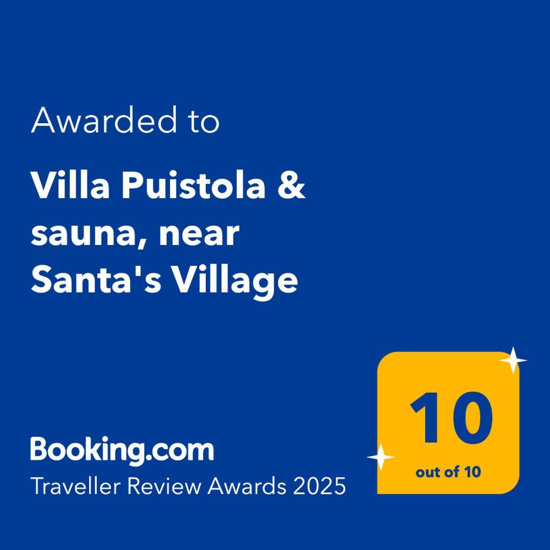 Villa Puistola & Sauna, Near Santa'S Village Рованіемі Екстер'єр фото